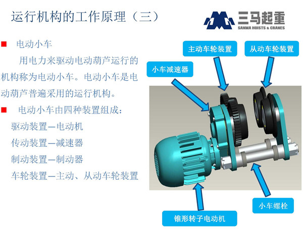 AG九游会船用电动葫芦防窜动运行小车